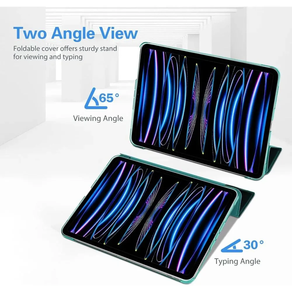 NEW ProCase Cover for iPad Pro 11 Inch Case translucent back Emerald Green